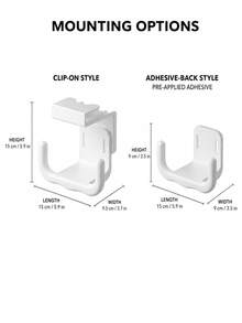 U-Shaped Face Towel Storage Box Under Mirror Cabinet, Hanging No-Drill Bathroom Toilet Tissue Box Organizer Shelf - Multicolor - View 6