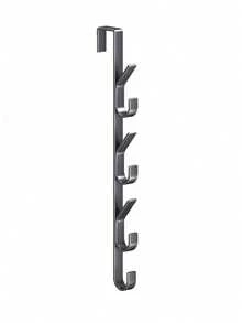 Carbon Steel Door Hook - Heavy Duty Metal Multi-Purpose Towel Rack | Space-Saving Vertical Design Storage Hook Rack | Bathroom Door Hook Towel Rack, Titanium, No Drilling Required, Suitable For Bedroom, A Good Choice For Storage Tools - Multicolor - View 11