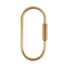 Gold Textured Lock Key Chain, Minimalist Gold Key Chain Clip, Unisex Carabiner Key Ring, Suitable For Backpack, Car, School, Gothic Y2K Style - Multicolor - View 12