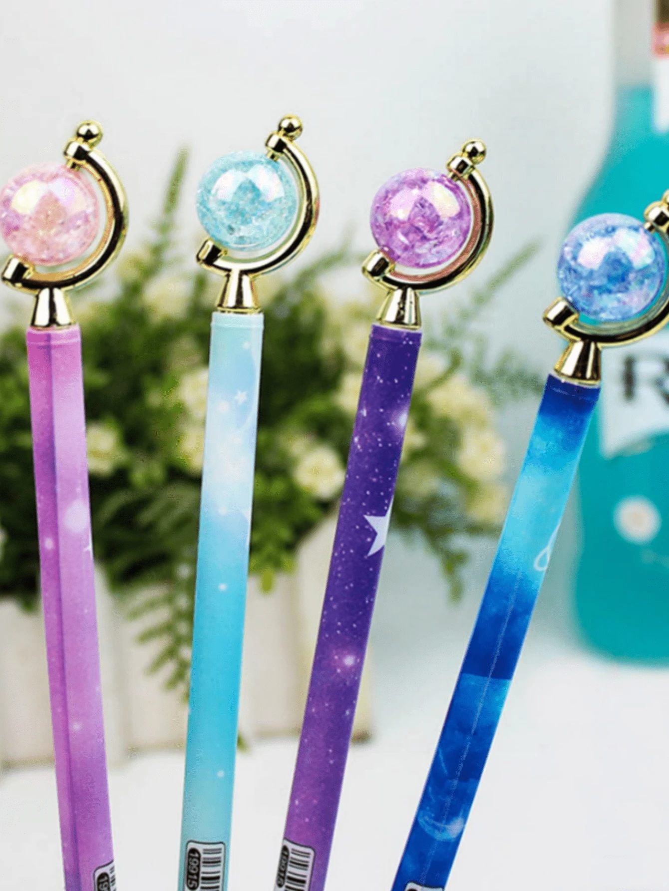 4pcs Student Neutral Pens, Cartoon Unicorn Water-Based Pens, Creative Learning Stationery Office Supplies Black Ink Pens - Sets - View 1