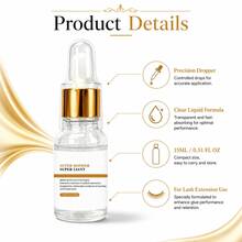 SRCKFIZ Super Lash Extension Curing Agent, 15ml Lash Glue Accelerator, Low Irritation Lash Curing Agent, Shorten Glue Curing Time And Improve Lash Durability, Suitable For Professional Lash Technicians - View 3