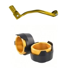 2-In-1 Motorcycle Crash Protection Kit: CNC Aluminum Alloy Gear Shift Lever And Front Fork Sliders, Anti-Fall Gear Shift Lever And Hub Protection, Suitable For CRF KLX Dirt Bikes - A - View 11