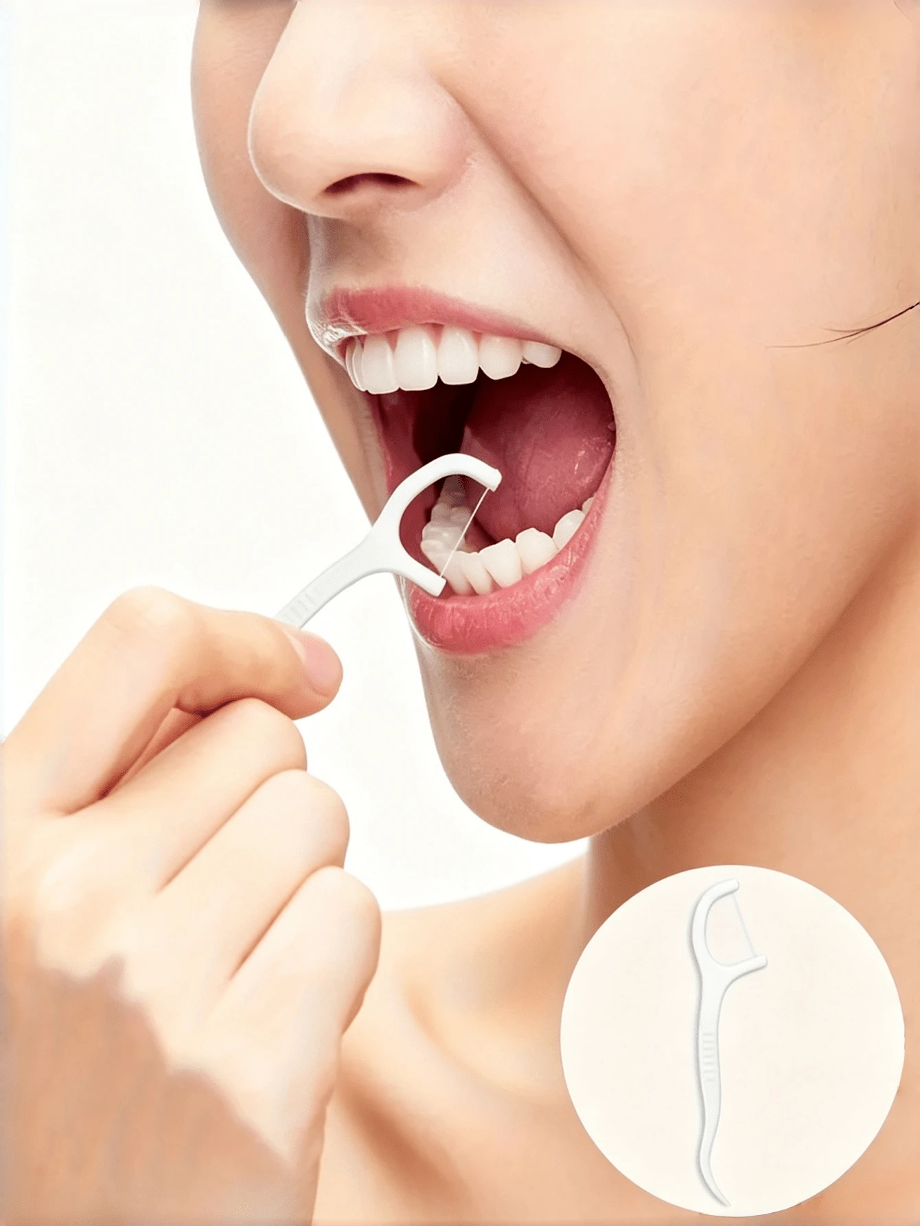 50pcs Dental Floss, Deep Cleaning Oral Care Floss, Portable Disposable Hygienic Floss, Suitable For Travel Use
