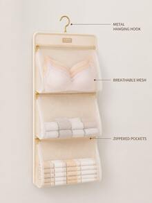 Student Dorm Bedside Storage Rack Hanging Wardrobe Organizer Bag For Underwear, Socks, Door Back Hanging Storage Bag - Multicolor - View 6