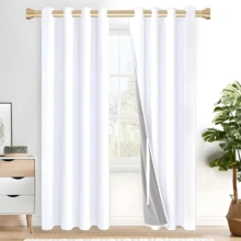 1PC Gold Curtain Rod,1 Inch Diameter Heavy Duty Curtain Rods,Modern Adjustable Curtain Rod End Caps Feature A Layered Design,Household Bathroom Window Curtains Rod - Gold 36-88inch 1PC - View 3