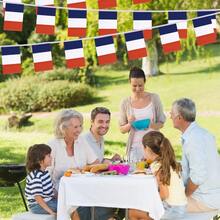 French Flag Small Chain Flag World Mini Flag Suitable For Party Events Classroom Conference Room Sports Events Garden Festival Grand Opening Bar Sports Club Celebration - Multicolor - View 2
