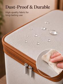 1pc Foldable Large Capacity Baseball Cap Storage Display Box - Baseball Cap Storage Box With Transparent Window And Zipper Dust Cover; Slanted Design, Suitable For Wardrobe Drawer, Bedroom, Home Decor, Storage, Autumn Home Decor, Dorm And Home Use. - Multicolor - View 7