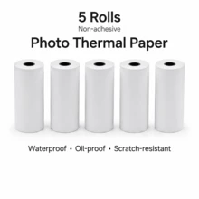 Thermal Paper Rolls, 77x30mm, White, 5/10 Pack,6.5m For Phomemo M03/M03AS/M04S/M04AS Peripage A9/A9S/A9MAX Printers - View 12