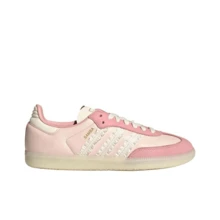 Adidas Originals Samba Leather Fashionable Comfortable Low-Top Sneakers Women's Pink - Pink - View 2