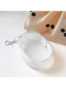 Mini Transparent Zipper Storage Bag, Multifunctional Jewelry Device Storage Box, Suitable For Headphones, Charging Case, Keychain, Ring, Transparent Travel Accessory Bag, Toiletries Bag - Multicolor - View 10