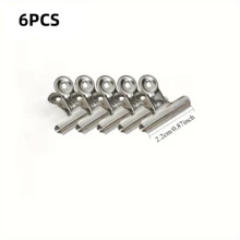 6pcs Food Bag Clips, Reusable, Heavy Duty Stainless Steel, Multi-Purpose Airtight Seal Clips, Suitable For Office, School, Home Kitchen, Storage Boxes And Organizers, Home Accessories - Multicolor - View 10