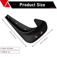 4 buah Pelindung Lumpur Mobil, Pelindung Lumpur Fender Samping Anti Cipratan, Pelindung Lumpur Fender untuk Segala Cuaca, Cocok untuk Sedan dan SUV - A - View 2