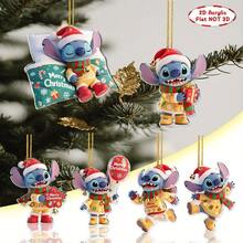 Panini Stitch Christmas Tree Ornaments, 2D Flat Acrylic Hanging Decorations, Cute Character Pendant For Xmas Tree Home Holiday Party Decor - Random Styles - View 14
