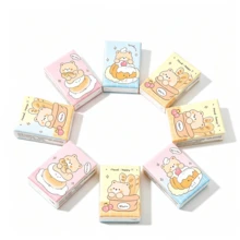 1/2/4/6 Packs Of Cartoon Patterned Handkerchief Tissues, Cute Bear Patterns, Portable Small Package Tissues, Handkerchief Tissues And Student Pocket Tissues, Essential Items For Returning To School, Daily Cleaning Tissues, Travel Set - Multicolor - View 2