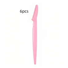 1/3/6pcs Pink Tools, Suitable For Eyebrow Trimming, Hair Removal, Shaving Small Hair, Grooming - Pink - View 9