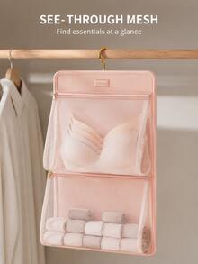 Student Dorm Bedside Storage Rack Hanging Wardrobe Organizer Bag For Underwear, Socks, Door Back Hanging Storage Bag - Multicolor - View 3