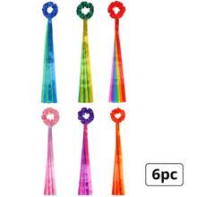 4/6pcs Rainbow Dancing Ribbons, Elastic Dance Sticks For Music Class, Christmas Valentine's Day Handheld Rhythmic Tassel Dance Props Gift, Multi-Color Handheld Dancing Wristbands, Gymnastics Dance Ribbons - Rainbow Ribbon On Wrist - View 11