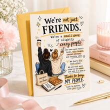 Includes Envelope And Greeting Card; A Fun Card For A Best Friend-Perfect For Birthdays Or Friendship Day; A Thoughtful Gift For A Female Bestie; Flat Note Card Suitable For Special Occasions. - A - View 6