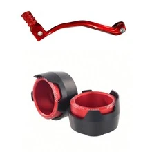 2-In-1 Motorcycle Crash Protection Kit: CNC Aluminum Alloy Gear Shift Lever And Front Fork Sliders, Anti-Fall Gear Shift Lever And Hub Protection, Suitable For CRF KLX Dirt Bikes - A - View 8