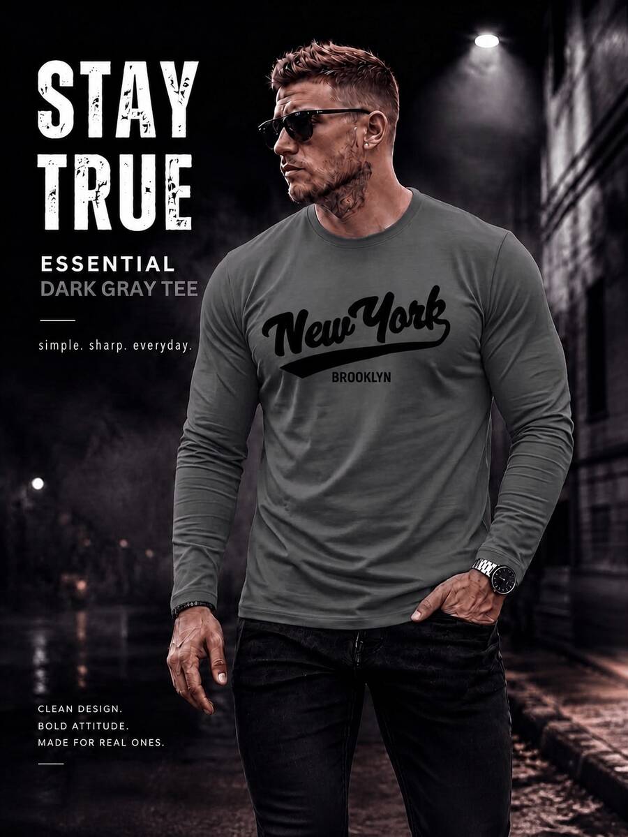 Men T-Shirts - Dark Grey - View 1