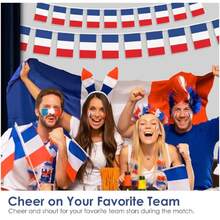 French Flag Small Chain Flag World Mini Flag Suitable For Party Events Classroom Conference Room Sports Events Garden Festival Grand Opening Bar Sports Club Celebration - Multicolor - View 5