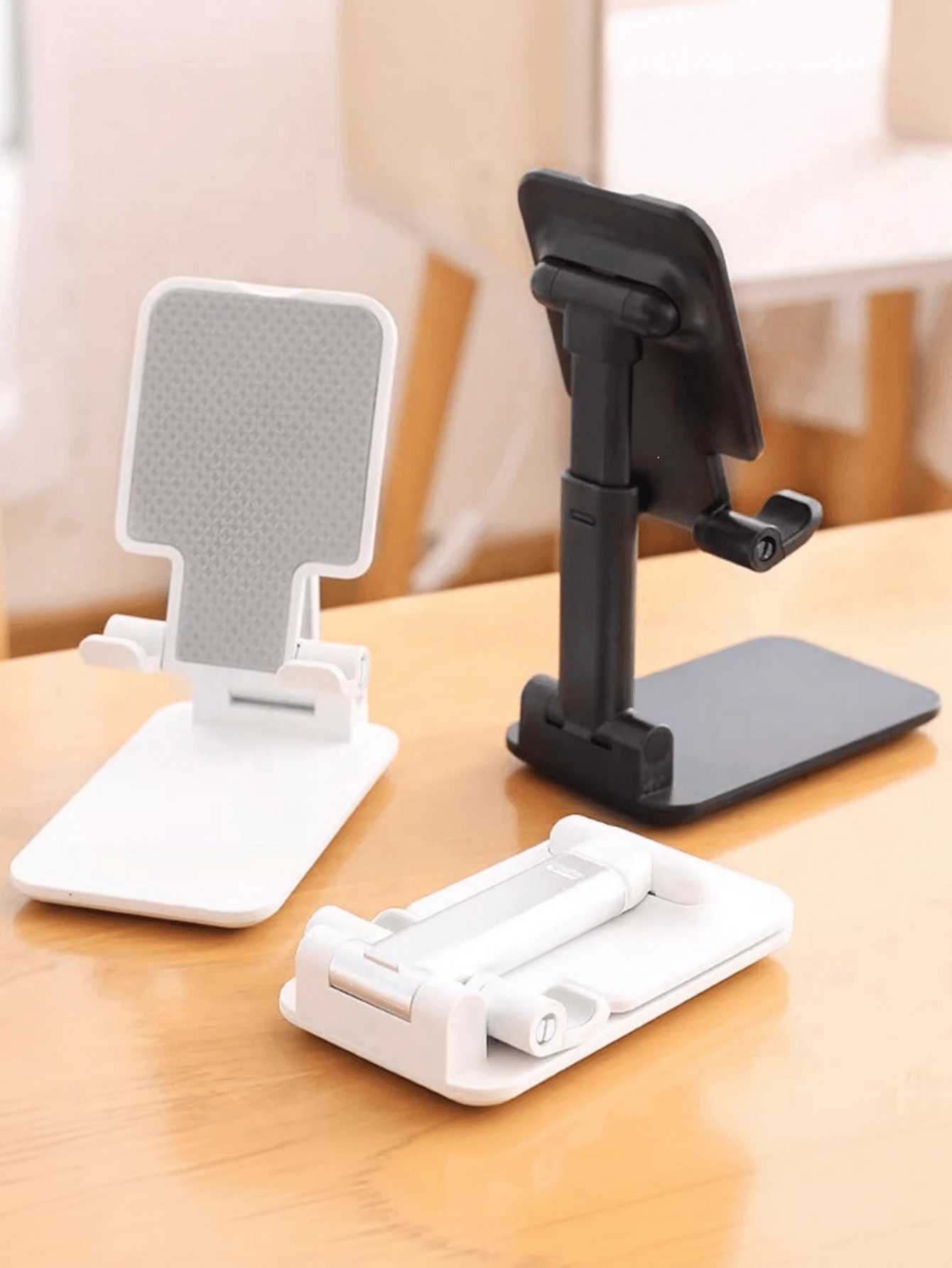 1pc Foldable Phone Stand, Adjustable Desktop Phone Holder, Portable Telescopic Tablet And Stand, Height And Angle Adjustable, Non-Slip Base, Essential Phone Accessory, Great Phone Stand, Perfect For Halloween And Christmas Gifts.