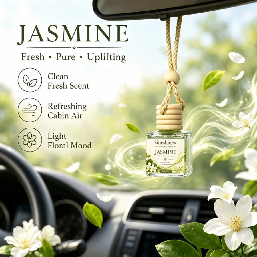1pc Hanging Car Air Freshener Pendant, Luxury Car Fragrance, Long-Lasting Scent Diffuser, Car Aromatherapy Decor, Smoke And Odor Eliminator, Car Interior Decoration, Suitable For Car And Home, Multiple Scents Available, Elegant Gift - Multicolor - View 1