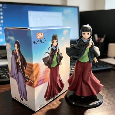 1 Stück The Apothecary Girl's Whispering stehende Pose Umhang Katze Anime Modell, Desktop Peripherie Figur Ornament, Geschenke für Freund, Spielzeug, Paarsachen, Anime Figur, Anime Figuren, Funk Pop, Anime Figur