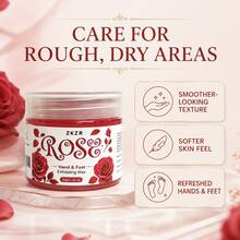 Rose Scented Hand & Foot Exfoliating Wax, Gentle Skincare Product, Removes Dead Skin Cells, Effectively Softens Rough & Dry Skin, Nourishes Rough Cuticles, Leaves Hands & Feet Smooth & Comfortable, Suitable For Daily Home Beauty Care - View 4