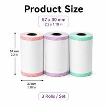 57 X 30 Mm Edge Color White Thermal Paper Till Receipt Roll For PDQ Credit Card Machine, POS, EPOS - View 5