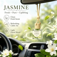 1pc Hanging Car Air Freshener Pendant, Luxury Car Fragrance, Long-Lasting Scent Diffuser, Car Aromatherapy Decor, Smoke And Odor Eliminator, Car Interior Decoration, Suitable For Car And Home, Multiple Scents Available, Elegant Gift - Multicolor - View 10