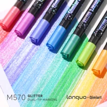 Languo New 48/96 Glittery Marker Colorful Pops Up On Glass,Ceramic,Plastic,Paper Homework,Suitable For Office School Teacher's Day For Painting Teaching Purpose And Home Teaching Holiday Painting Study - Sets - View 6