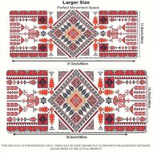 1pc Bright Geometric Pattern Rubber Mouse Pad - Perfect For Gaming And Office, Suitable For Desktop/Laptop, Red/White/Black Color, Desk Mouse Pad - Multi-color - View 2
