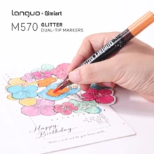 Languo New 48/96 Glittery Marker Colorful Pops Up On Glass,Ceramic,Plastic,Paper Homework,Suitable For Office School Teacher's Day For Painting Teaching Purpose And Home Teaching Holiday Painting Study - Sets - View 7