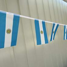 Argentina Flag Argentina Mini Chain Flag World Mini Flag Suitable For Party Events, Classroom, Conference Room, Sports Events, Garden, Festival, Grand Opening, Bar, Sports Club, Celebration - Multicolor - View 4