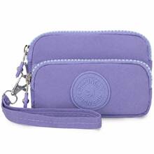 Vintage Nylon Triple Zipper Coin Purse, Card Holder, Multi-Functional Wallet With Three-Layer Zipper Compartments For Organized Storage Of Cash, Bank Cards And Coins, Suitable For Daily Commute, Vacation/Valentine's Day/Halloween Gift - Multicolor - View 11