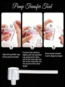 5/10pcs Perfume Refill Tool Set, Includes Plastic Refill Pump, Funnel, Soft Dropper, Small Tool Kit, Suitable For Small Refillable Perfume Bottles - View 5