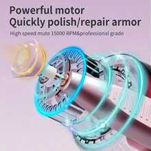 Multifunctional Nail Polish Remover, Powerful, 9-Speed Adjustable, With Visual Screen, Portable And Easy To Use, Suitable For Nail Polishing/Trimming, Nail Removal, Shaping And Polishing, Equipped With LCD Display, Fully Automatic - Multicolor - View 5
