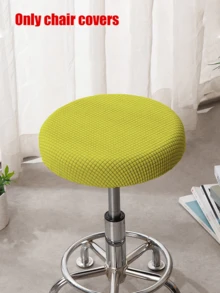 Elastic Round Stool Cover, High Stool Cover, Bar Chair Cover, Swivel Chair Cover (Suitable For Hair Salon), Removable And Washable Chair Cover, Machine Washable, Suitable For All Seasons - Multicolor - View 21