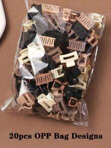 5/10/15/20/25/30/50pcs 2.5cm/0.98in Multi-Functional Fashionable Small Hair Clips, Suitable For Women's Bangs, Mini Styling Clips, Applicable For Broken Hair, Vintage Top Hair Clips - Multicolor - View 12