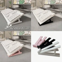 Desktop Keyboard Lift Stand, Black, White, Pink 3 Colors Optional, Ergonomic Tilted Design, Reduces Wrist Pressure During Long Typing, Compatible With Most Keyboards, Practical Desktop Tool For Office And Gaming - Riser - View 10
