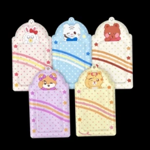 1pc Cute Polka Dot Bear Series Card Holder, Polka Dot Bear Star Card Clip, K-Pop Animal Image Photo Card Protective Sleeve, FEINIBOOK, Idol Photo Card Storage, Concert Support, PU Material, Suitable For 3-3.5 Inch Mini Photo Cards, Photo Cards, Korean Idol Small Card Storage, Can Be Used As Keychain, Bag Pendant, Etc. - Card Sleeve - View 3