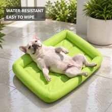 1pc Pet Bed Dog Bed Cat Bed, Waterproof Oxford Fabric Material, Easy To Clean, Scratch And Bite Resistant, Suitable For All Seasons, Thick Soft Cushion Dog Bed Cat Bed, Quilted High Rebound Edge Design, Suitable For Large, Medium And Small Dogs And Cats - Blue - View 6