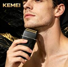 Kemei Men's Portable Electric Shaver, Professional Beard Trimmer, USB Rechargeable Electric Shaver, Hair Clipper, Reciprocating Electric Shaver, For Everyday Use, A Suitable Gift For Boyfriends And Fathers. - Multicolor - View 6