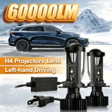 Heyword 2pcs Y6D Lens H4 LED Headlights Universal 12V Car Lights High Beam Integrated Y7 Type Universal Bulbs Suitable For Cars & Motorcycles - Y7 - View 2