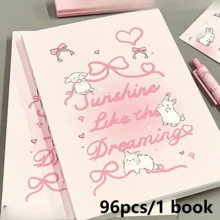 1pc Fashion A5 Blank Notebook, Bow And Rabbit Pattern, Highly Attractive Girly Design, Thickened Sketchbook For Students, Suitable For Notes, Drawing Or Doodling, Learning Supplies, Office Stationery - Multiple Styles - View 9