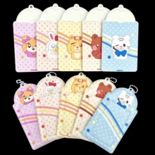 1pc Cute Polka Dot Bear Series Card Holder, Polka Dot Bear Star Card Clip, K-Pop Animal Image Photo Card Protective Sleeve, FEINIBOOK, Idol Photo Card Storage, Concert Support, PU Material, Suitable For 3-3.5 Inch Mini Photo Cards, Photo Cards, Korean Idol Small Card Storage, Can Be Used As Keychain, Bag Pendant, Etc. - Card Sleeve - View 6