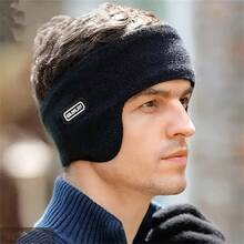 1 New Simple Winter Neutral Warm Ear Mask Headband, Multifunctional Windproof Double-Layer Outdoor Sports Bike Running Full Coverage Ear Protection, Thickened Cold Insulation, Suitable For Outdoor Sports, Fitness, Cycling, Running, Sun Protection - Multicolor - View 2
