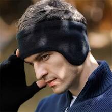 1 New Simple Winter Neutral Warm Ear Mask Headband, Multifunctional Windproof Double-Layer Outdoor Sports Bike Running Full Coverage Ear Protection, Thickened Cold Insulation, Suitable For Outdoor Sports, Fitness, Cycling, Running, Sun Protection - Multicolor - View 6