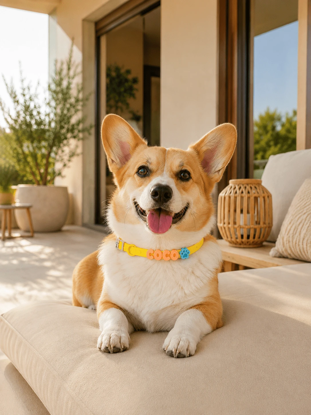 Personalized Pet Collar, Custom Name Letter Collar, Colorful Adjustable Cat & Small Dog ID Collar - Multicolor - View 1